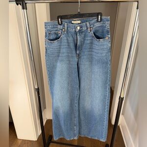 Levi’s High Rise Wide Leg Ribcage Jeans